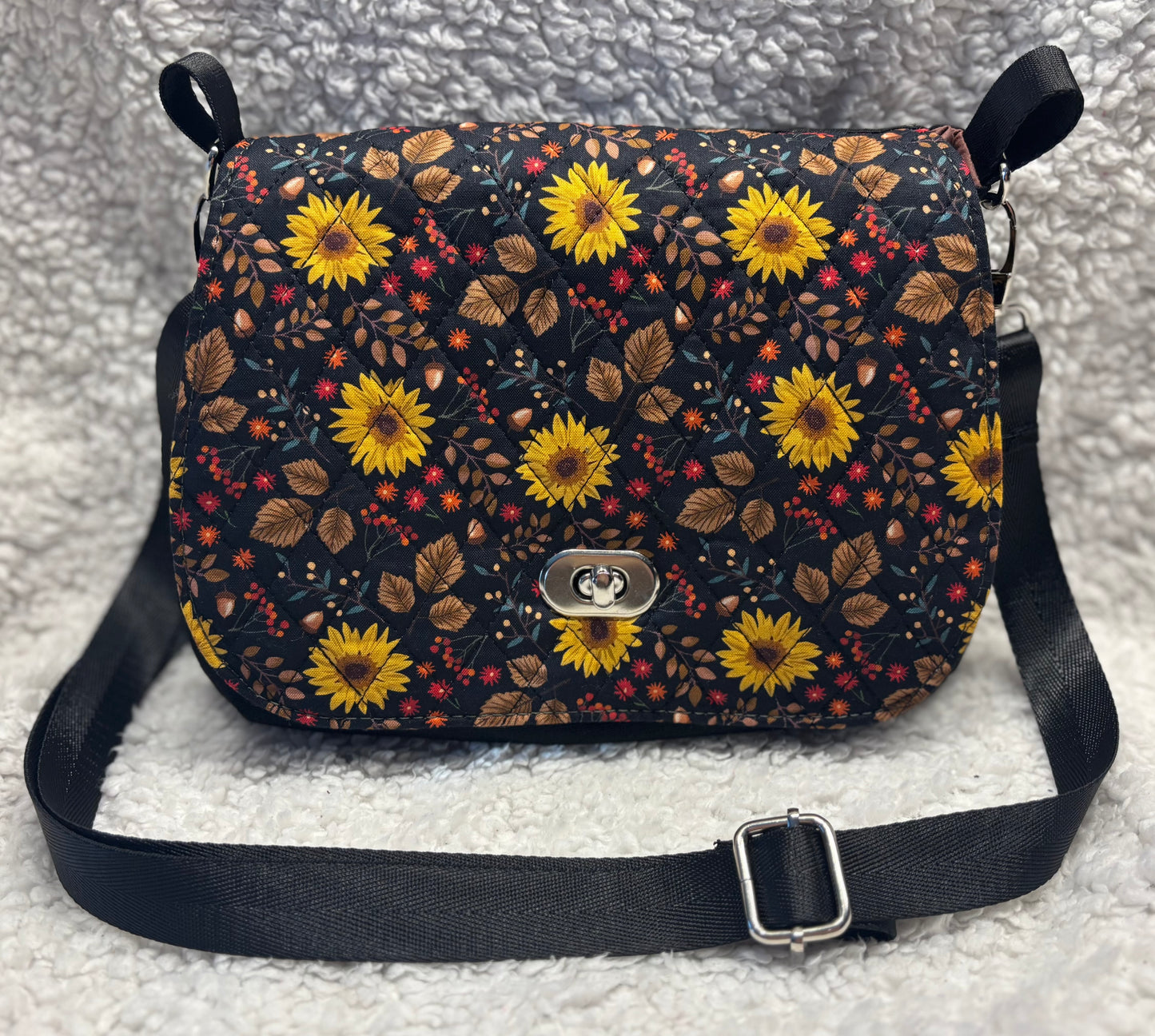 Sunflower Quilted Purse