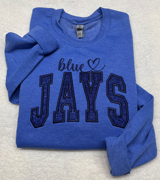Jays Glitter Appliqué