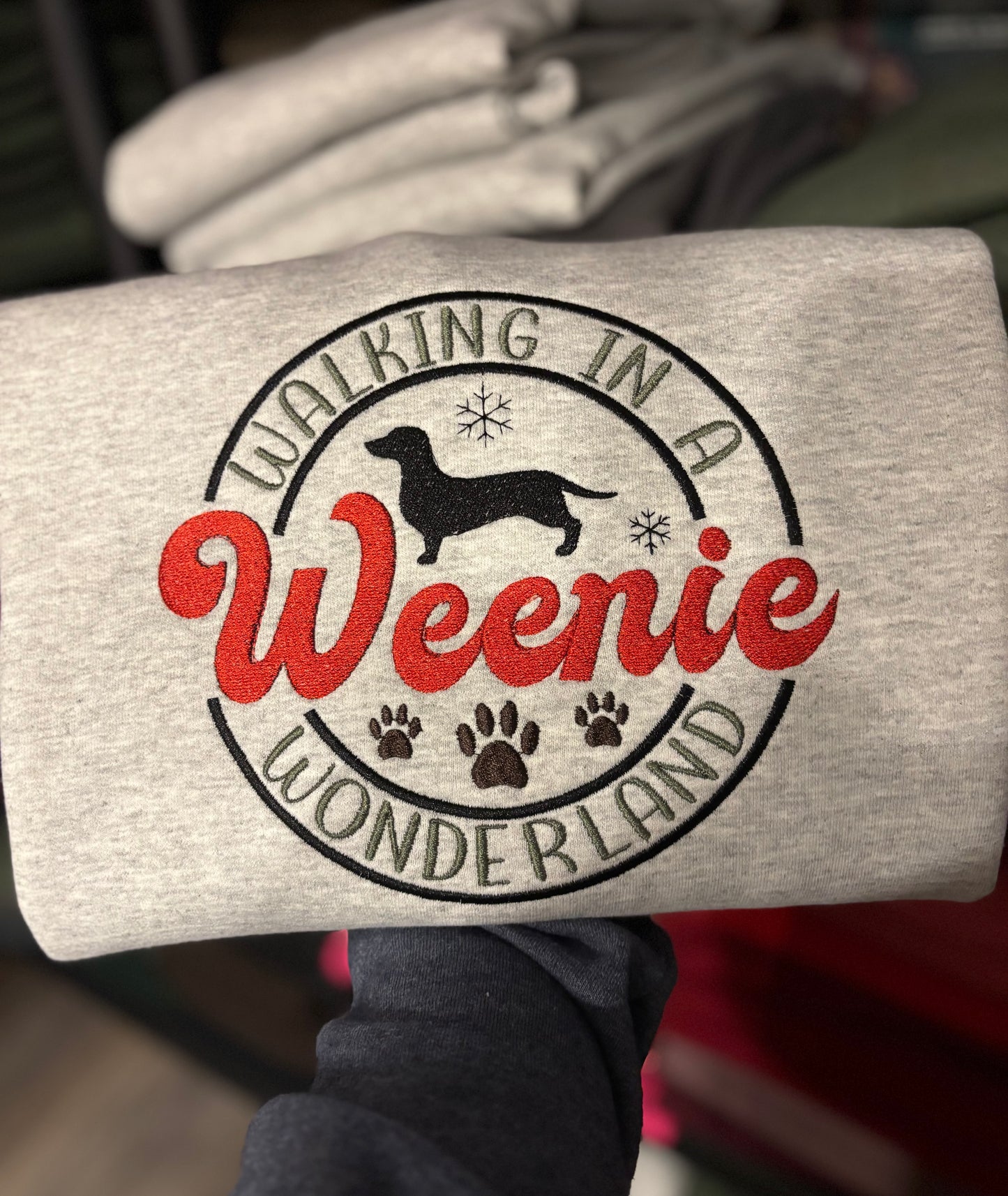 Walking in a Weenie Wonderland Crewneck