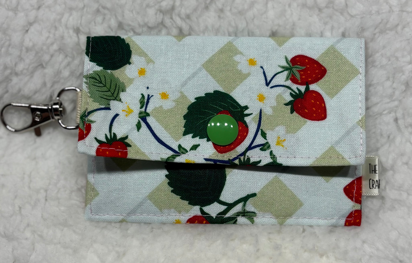 Strawberry Floral Card Pouch
