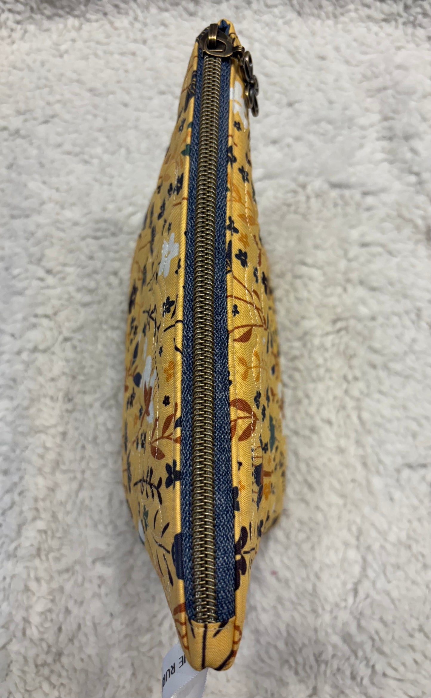 Floral Quilted Cosmetic Bag