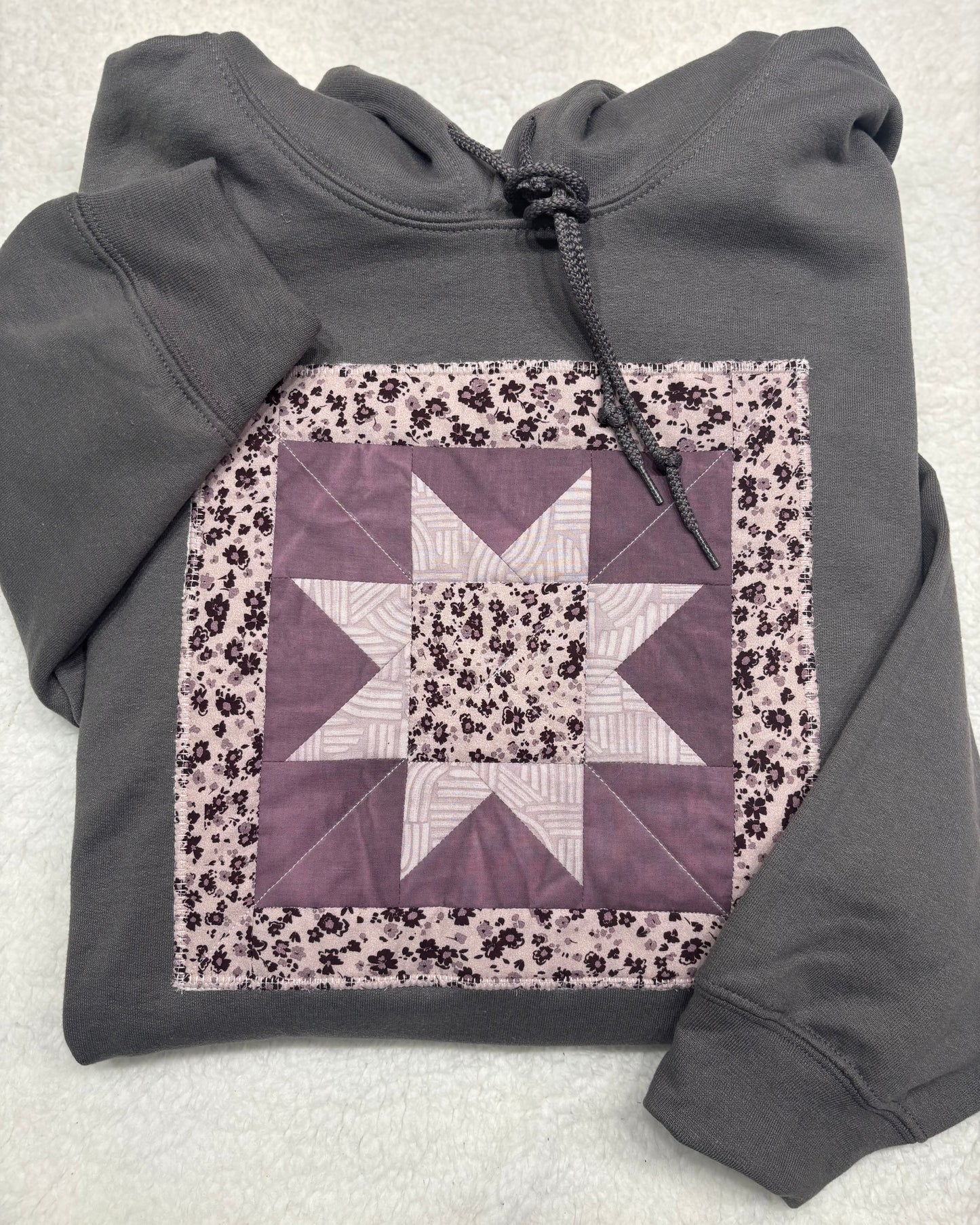 Quilted Panel Hoodie