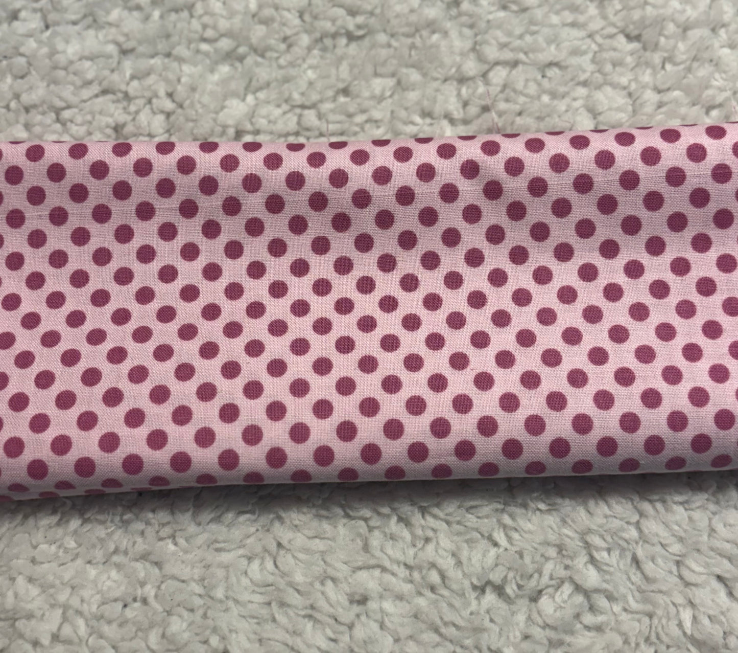 Pink Polka Dot Scrunchie Key Wristlet