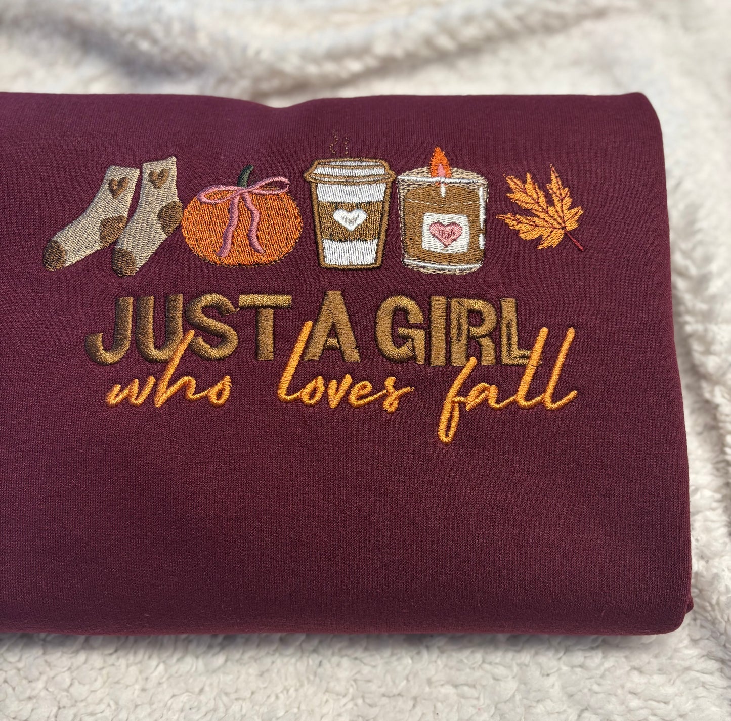 Just A Girl Who Loves Fall Crewneck