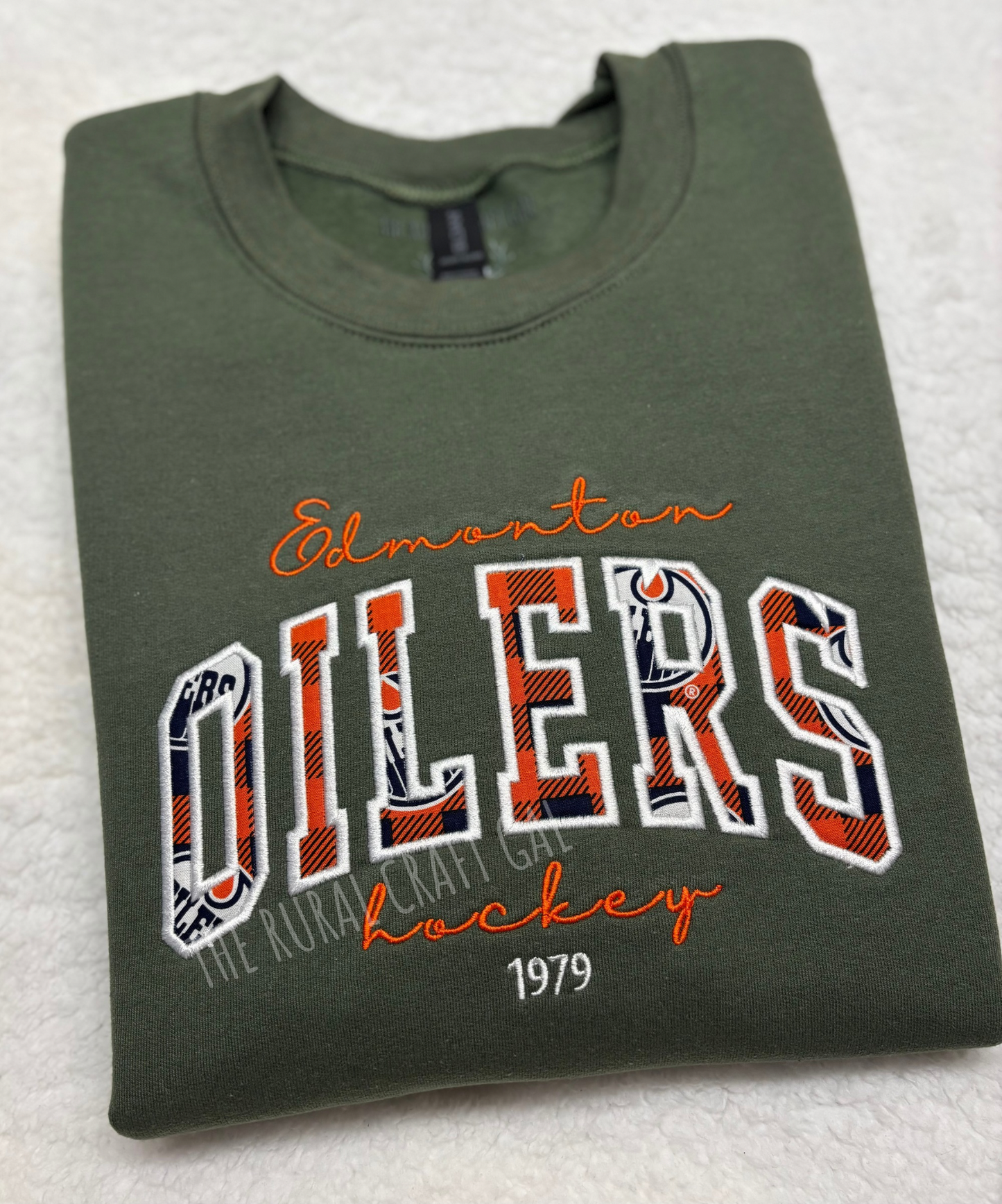 Oilers Appliqué Crewneck
