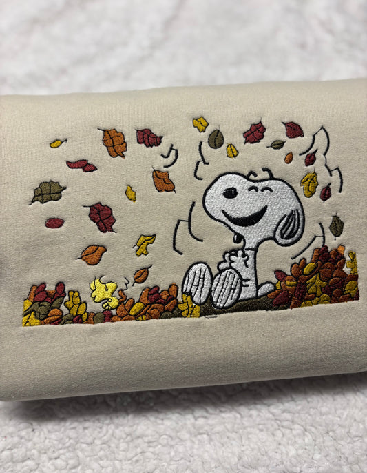 Snoopy Leaves Crewneck