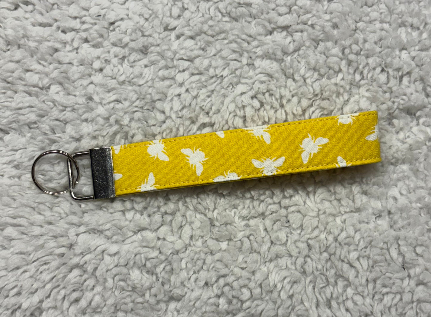 Yellow Bee Key Wristlet