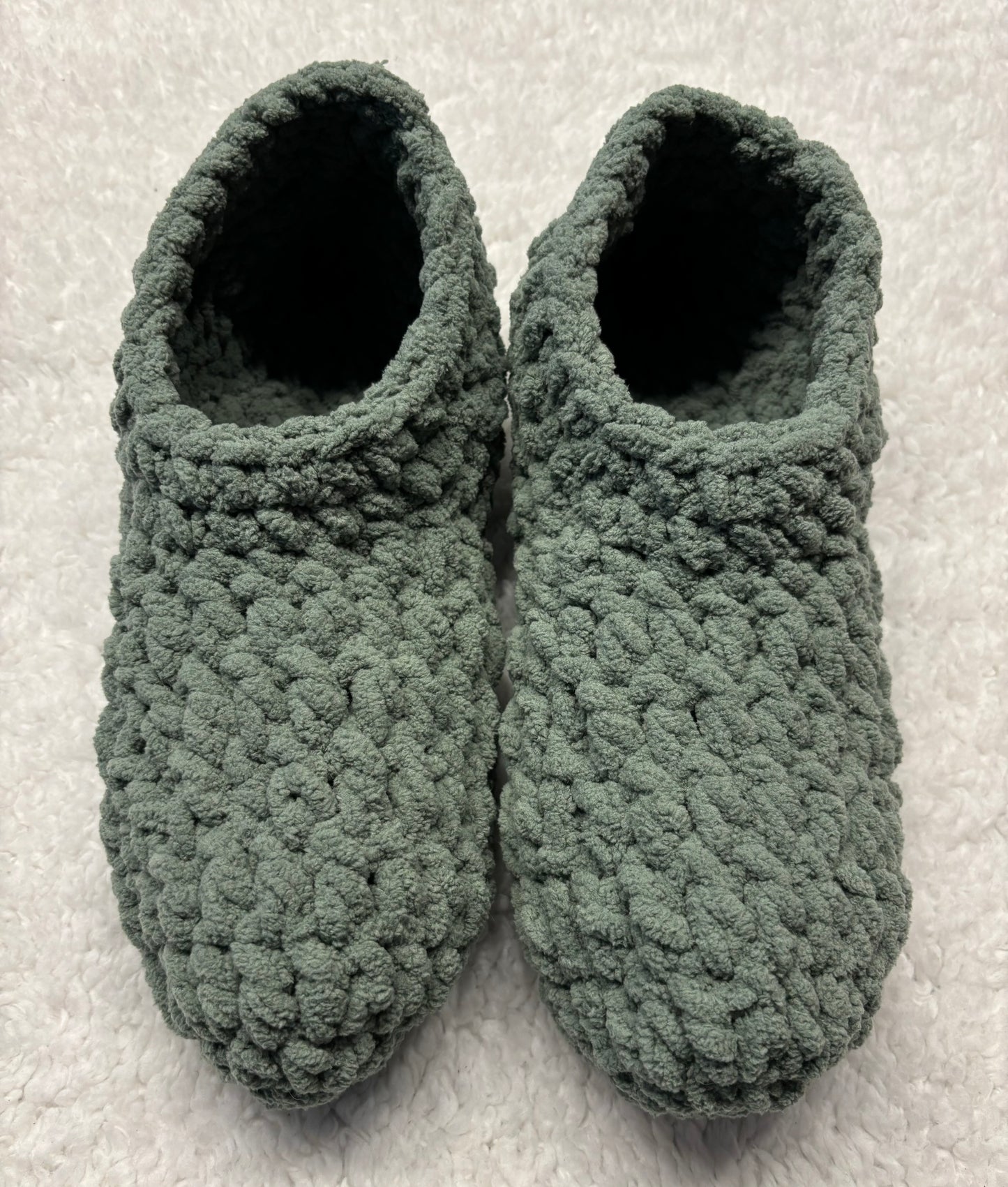Green Super Soft Slippers -L