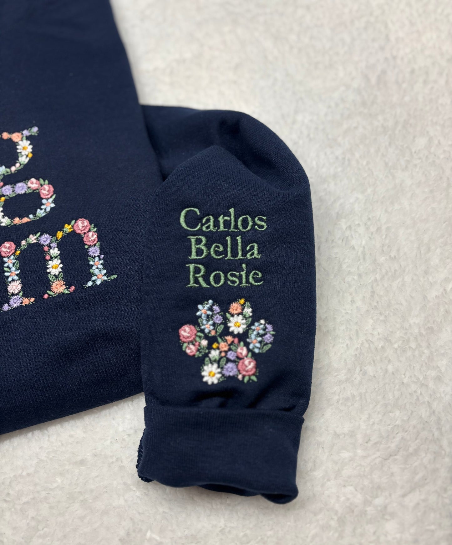 Floral Dog Mom Crewneck/Hoodie