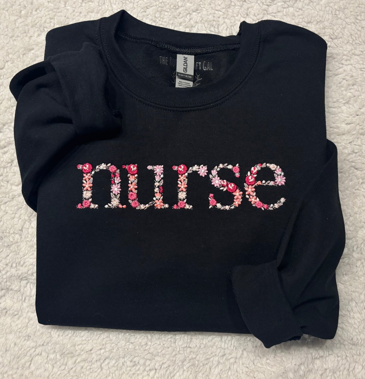 Floral Nurse Crewneck