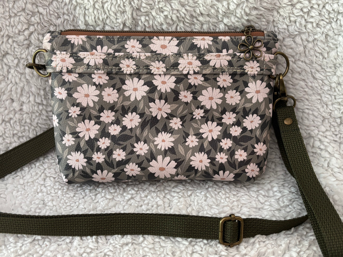 Floral Wristlet Crossbody Bag