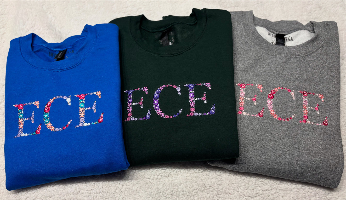 Floral ECE Crewneck