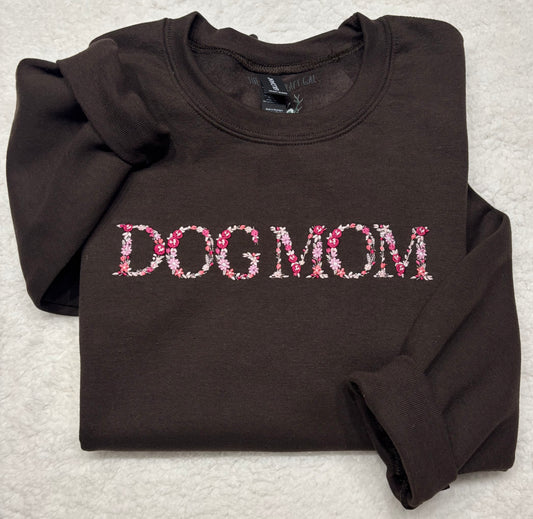 Floral Dog Mom Crewneck