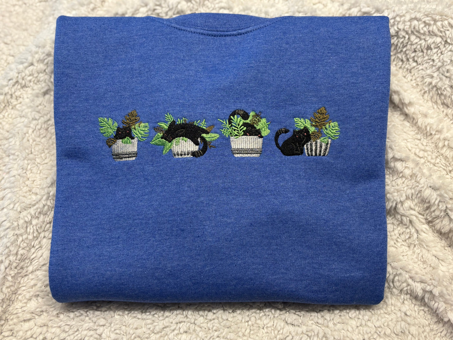 Black Cats & Monsteras Crewneck