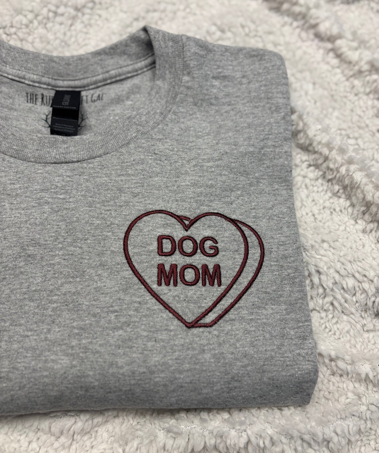 Dog Mom Candy Heart T-Shirt
