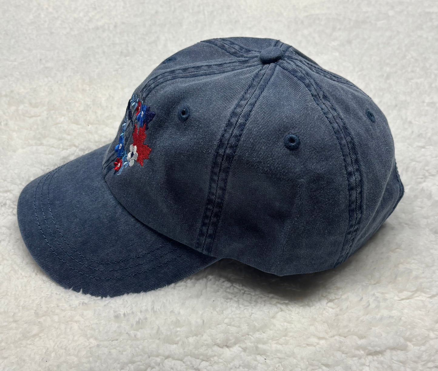 Floral Jay Pigment-Dyed Hat