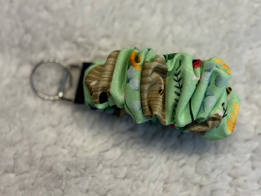 Bee Floral Scrunchie Wristlet