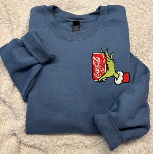 Grinch Coke Crewneck
