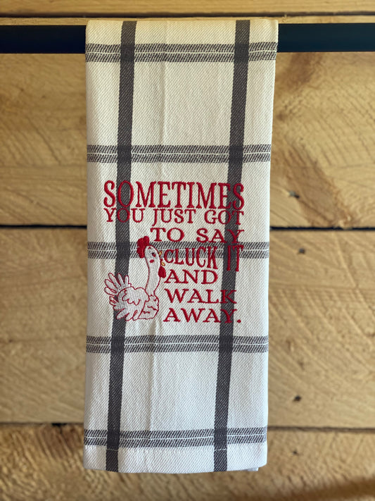 Cluck it Tea Towel