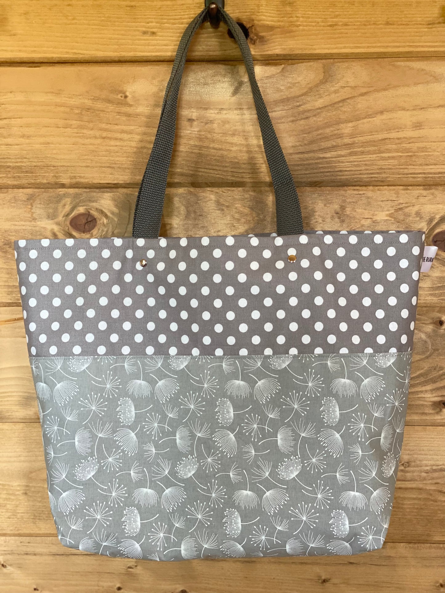 Grey Polka Dot Bag