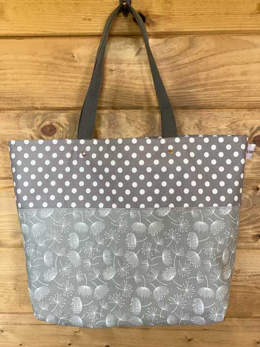 Grey Polka Dot Bag
