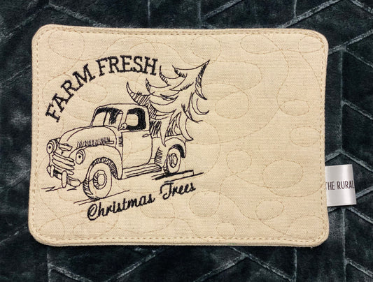 Farm Fresh Mug Rug