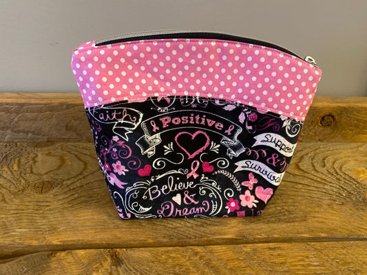 Pink Ribbon Cosmetic Bag