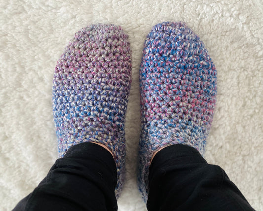 Blue & Purple Ombré Slippers