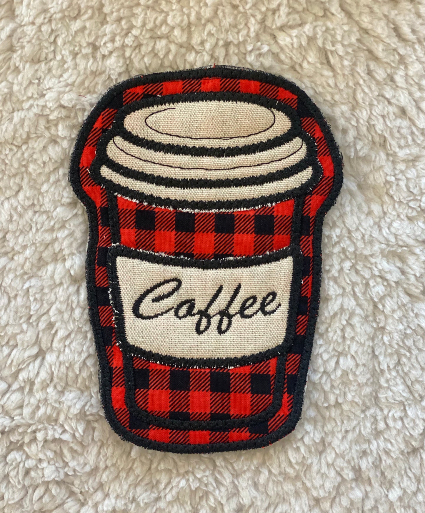 Plaid Coffee Mug Rug