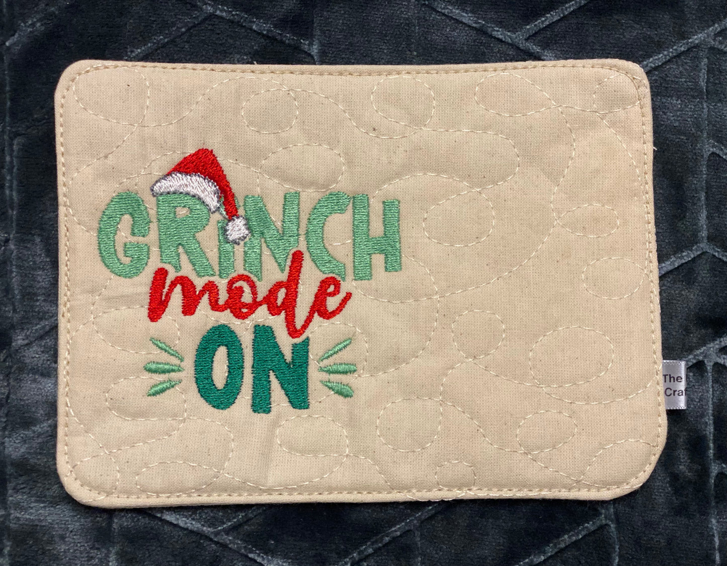 Grinch Mode On Mug Rug