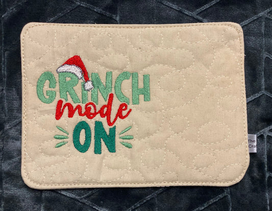 Grinch Mode On Mug Rug
