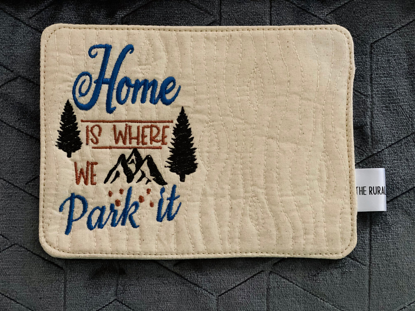 Home Is Where We Park It Mug Rug